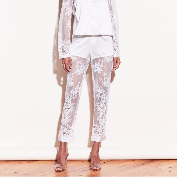 Fleur Du Mal Lace Silk Combo PJ Pant - Picture 3 of 7